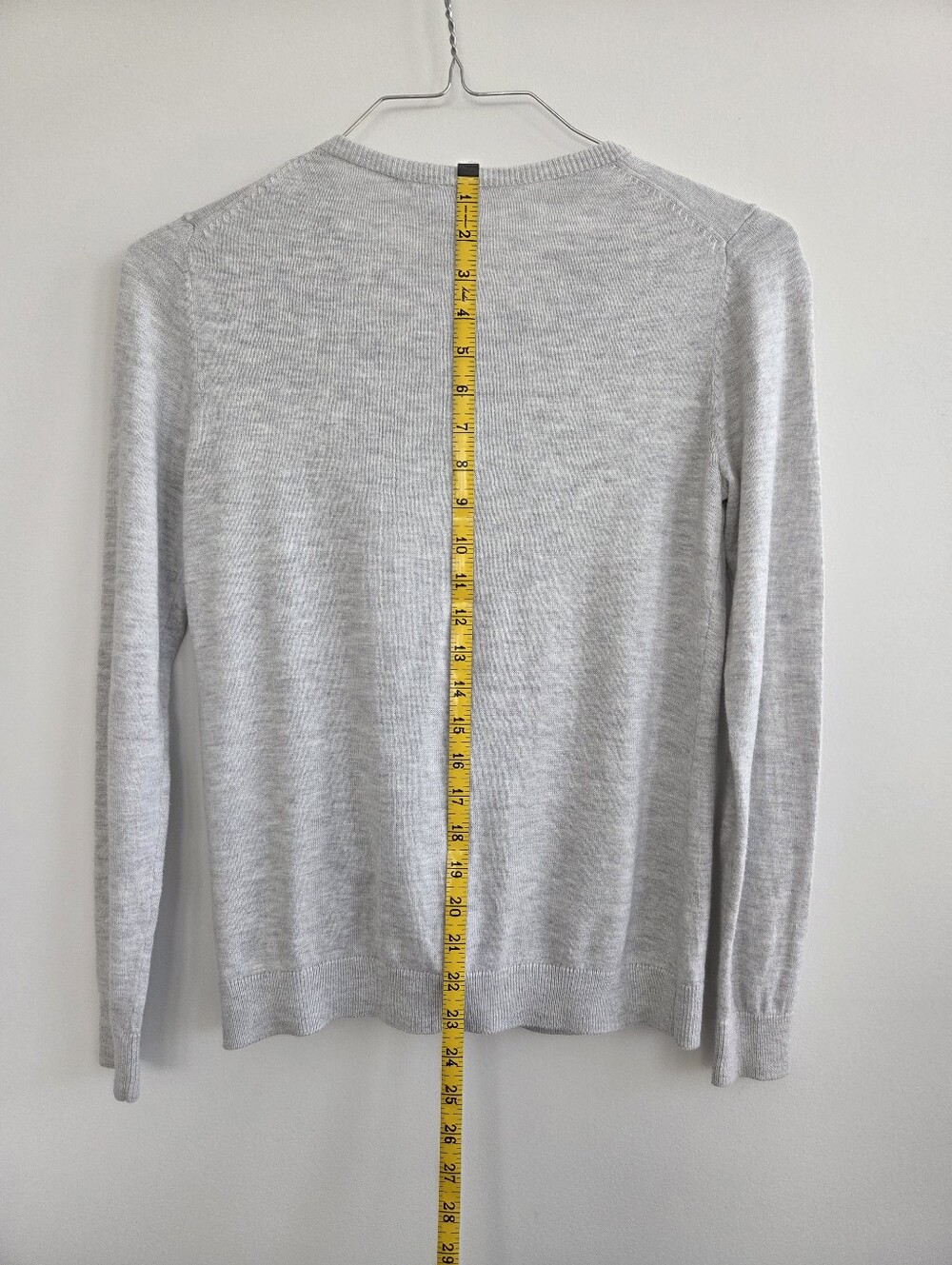 Old Navy Heather Light Gray Button-Front Cardigan, sz S - Picture 6 of 6